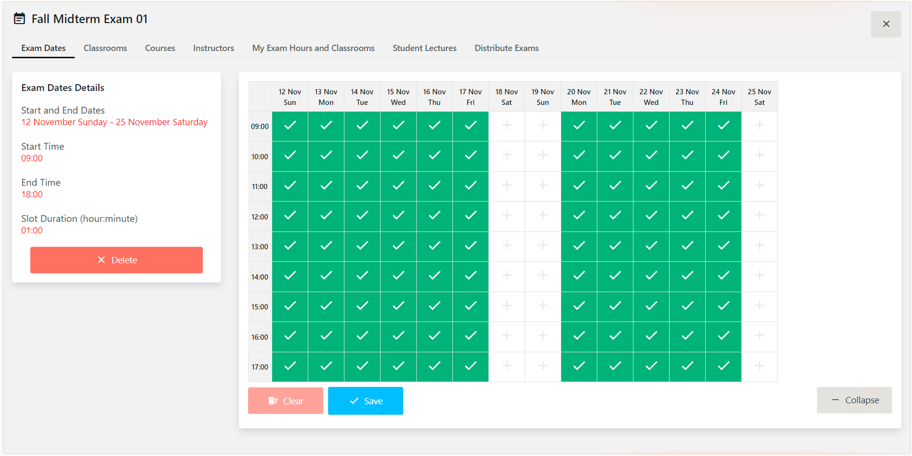 Strategic Exam Scheduling